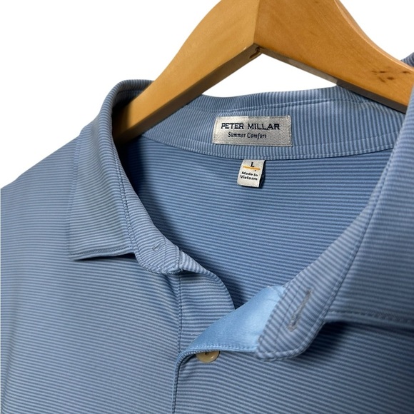 Peter Millar | Grove Performance Jersey Polo Shirt | Golf Summer Comfort | Large - Picture 4 of 7